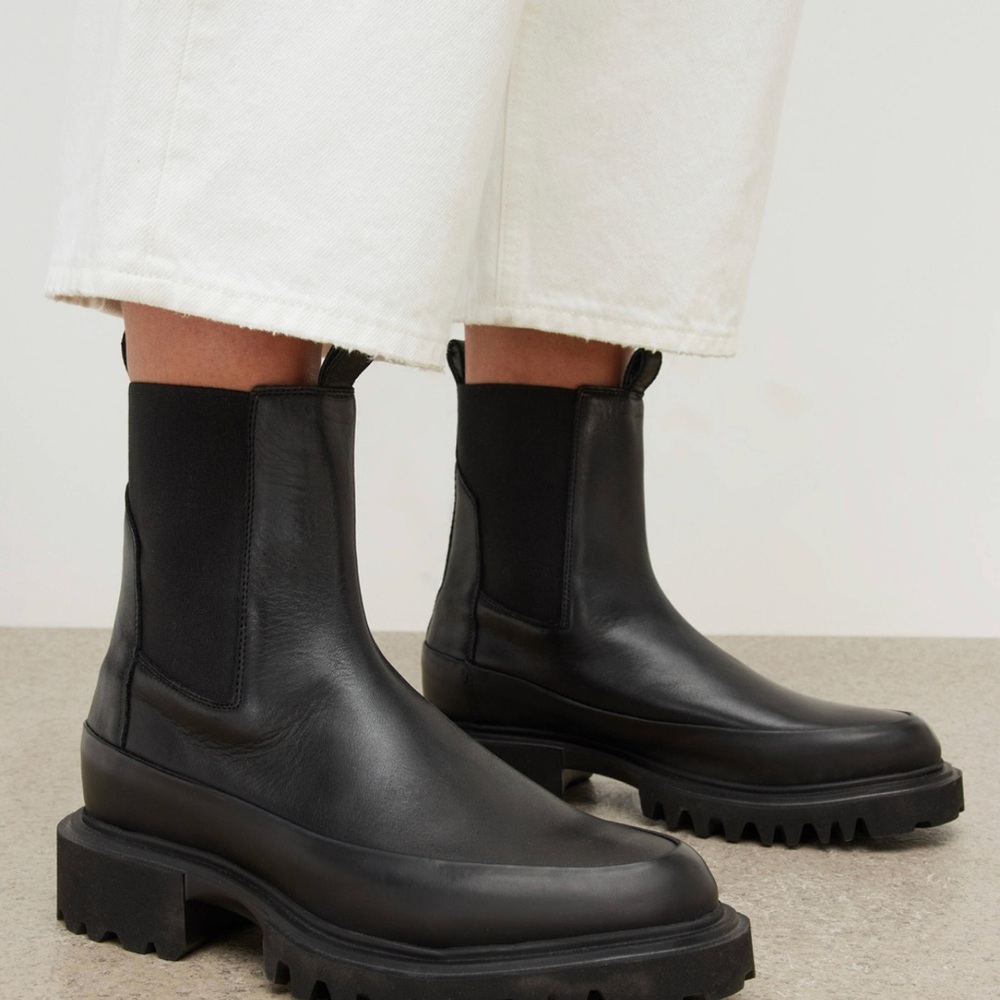All Saints Harlee Chunky Leather Ankle Boots